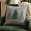 Homescapes Chenille Feel Christmas 3 Trees Throw Cushion - 45 x 45 cm 2