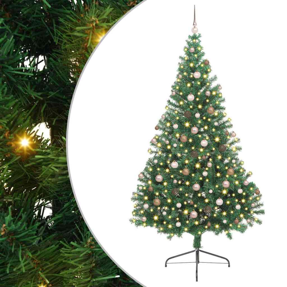 B&Q - Artificial Pre-Lit Christmas Tree Green 240 Cm Pvc - Image 2