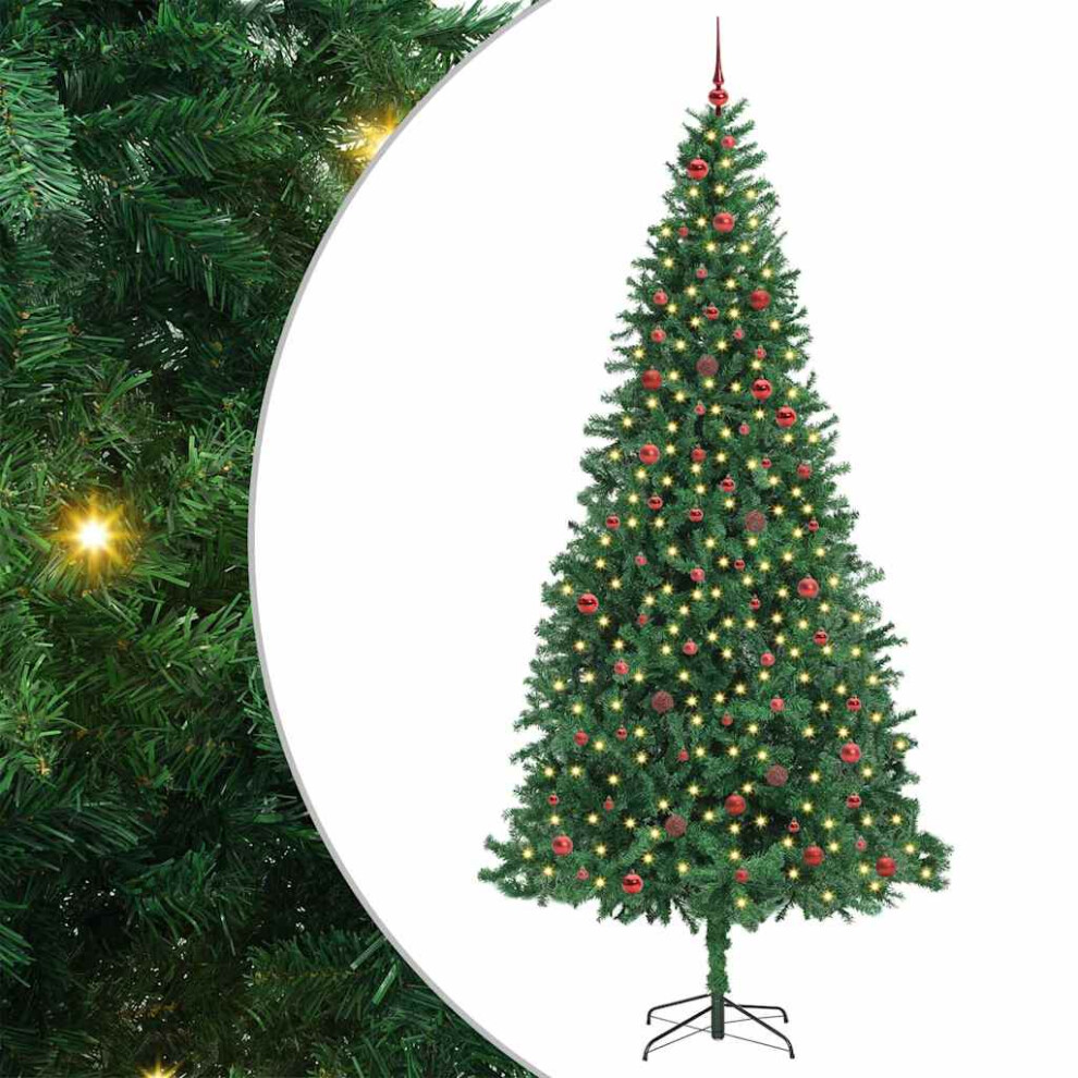 Vidaxl Artificial Christmas Tree With 300 Leds With Stand Green 300 Cm