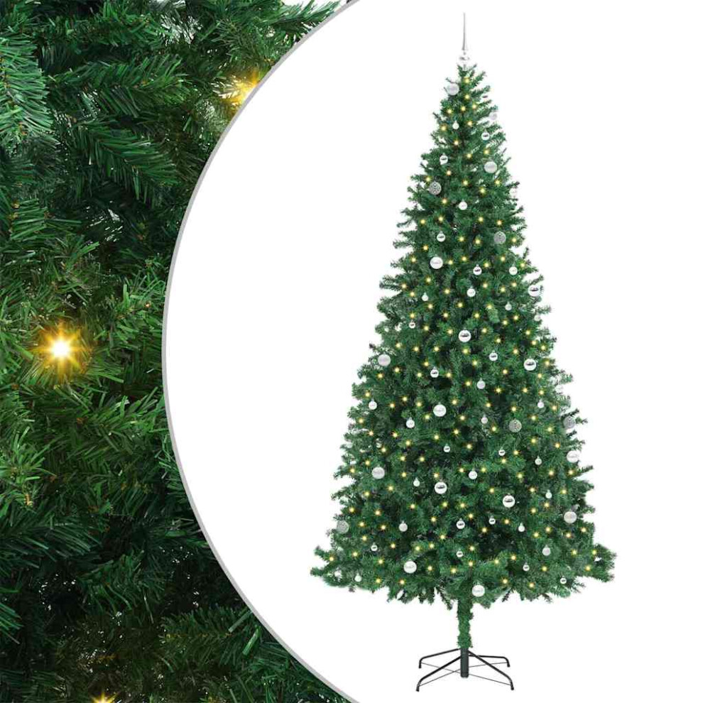 Vidaxl Artificial Christmas Tree With 300 Leds With Stand Green 300 Cm