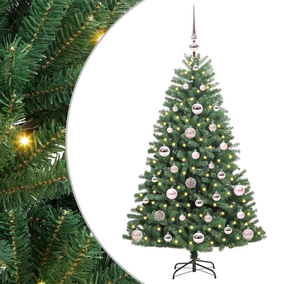 B&Q - Artificial Hinged Christmas Tree Green 120 Cm Pvc And Metal - Image 2