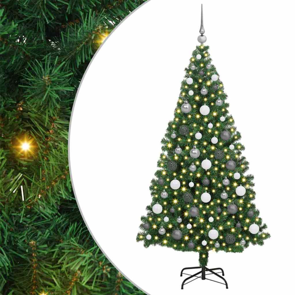 Vidaxl Artificial Christmas Tree With 300 Leds With Stand Green 180 Cm
