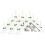 VidaXL vidaXL Christmas Candle Bridge 3 pcs 7 LEDs Warm White 1