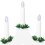 VidaXL vidaXL Christmas Candle Bridge 3 pcs 7 LEDs Warm White 10