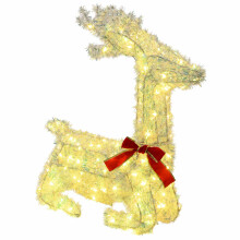 vidaXL 3D Christmas Reindeer LOVIISA 140 LEDs Warm White