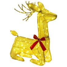 vidaXL 3D Christmas Reindeer LOVIISA 140 LEDs Warm White
