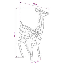 vidaXL 3D Christmas Reindeer LOVIISA 110 LEDs Warm White