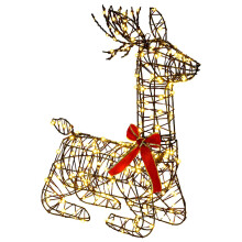 vidaXL 3D Christmas Reindeer LOVIISA 280 LEDs Warm White