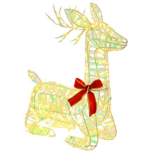 vidaXL 3D Christmas Reindeer LOVIISA 140 LEDs Warm White