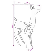 vidaXL 3D Christmas Reindeer LOVIISA 110 LEDs Warm White