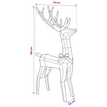 vidaXL 3D Christmas Reindeer LOVIISA 300 LEDs Warm White