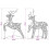 VidaXL vidaXL Christmas Reindeer 2 pcs 40 LEDs Warm White 1