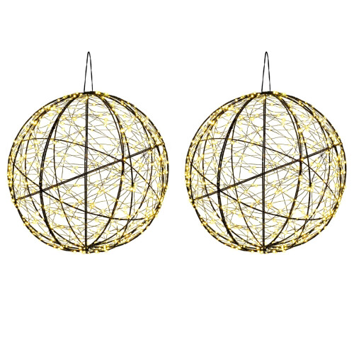 VidaXL vidaXL Christmas Finial Light 2 pcs 1500 LEDs Warm White