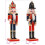 VidaXL vidaXL Christmas Nutcracker TURKU 2 pcs Red and Black 30 cm 1