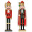 VidaXL vidaXL Christmas Nutcracker TURKU 2 pcs Red and Black 50 cm 2