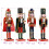 VidaXL vidaXL Christmas Nutcracker TURKU 4 pcs Red and Black 38 cm 1