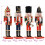 VidaXL vidaXL Christmas Nutcracker TURKU 4 pcs Red and Black 30 cm 4