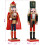 VidaXL vidaXL Christmas Nutcracker TURKU 2 pcs Red and Black 38 cm 1