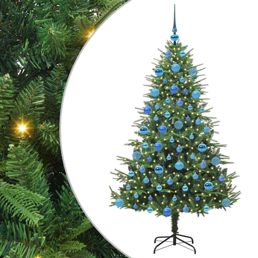 vidaXL Pre-lit Artificial Christmas Tree - Green - 180 cm - Image 2