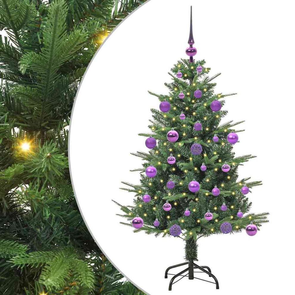 B&Q -  Artificial Pre-Lit Christmas Tree With Ball Set Green 120 Cm - Image 3