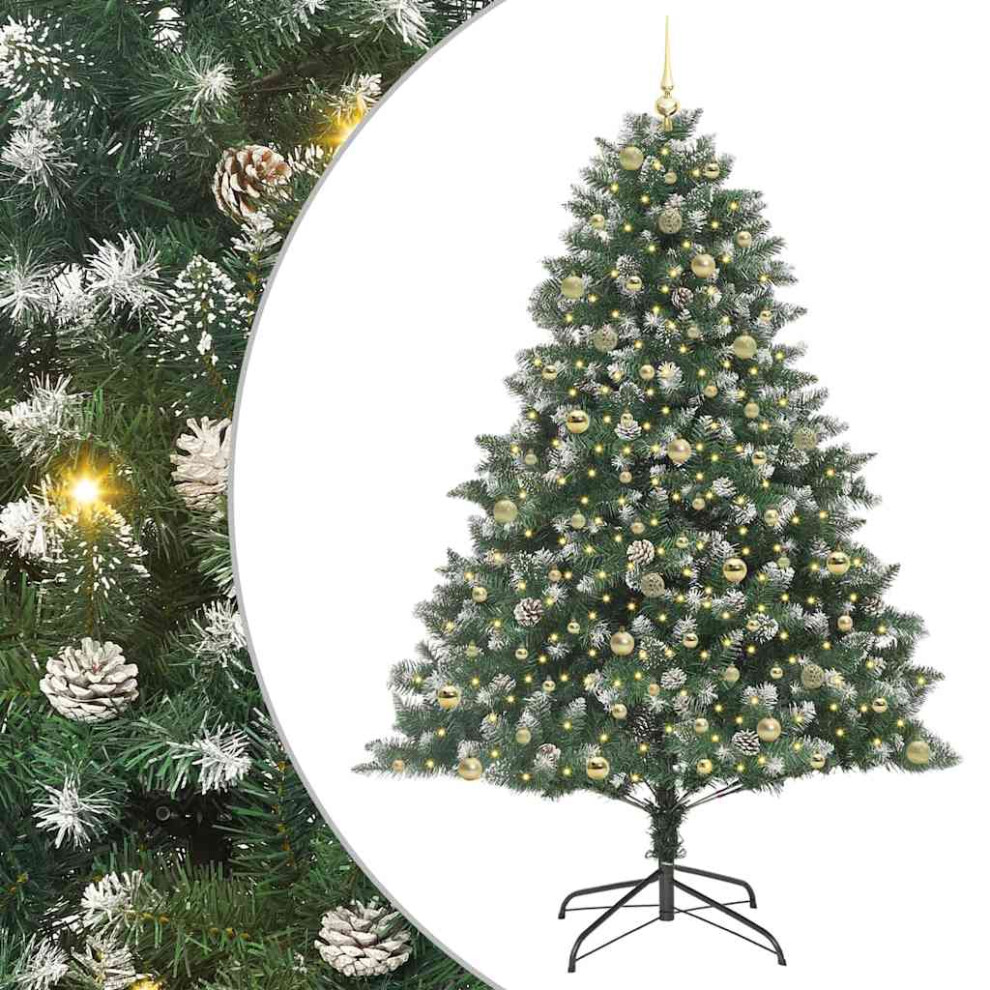 Vidaxl (240 Cm) Artificial Christmas Tree With Stand Xmas Tree Christmas Decoration Pvc