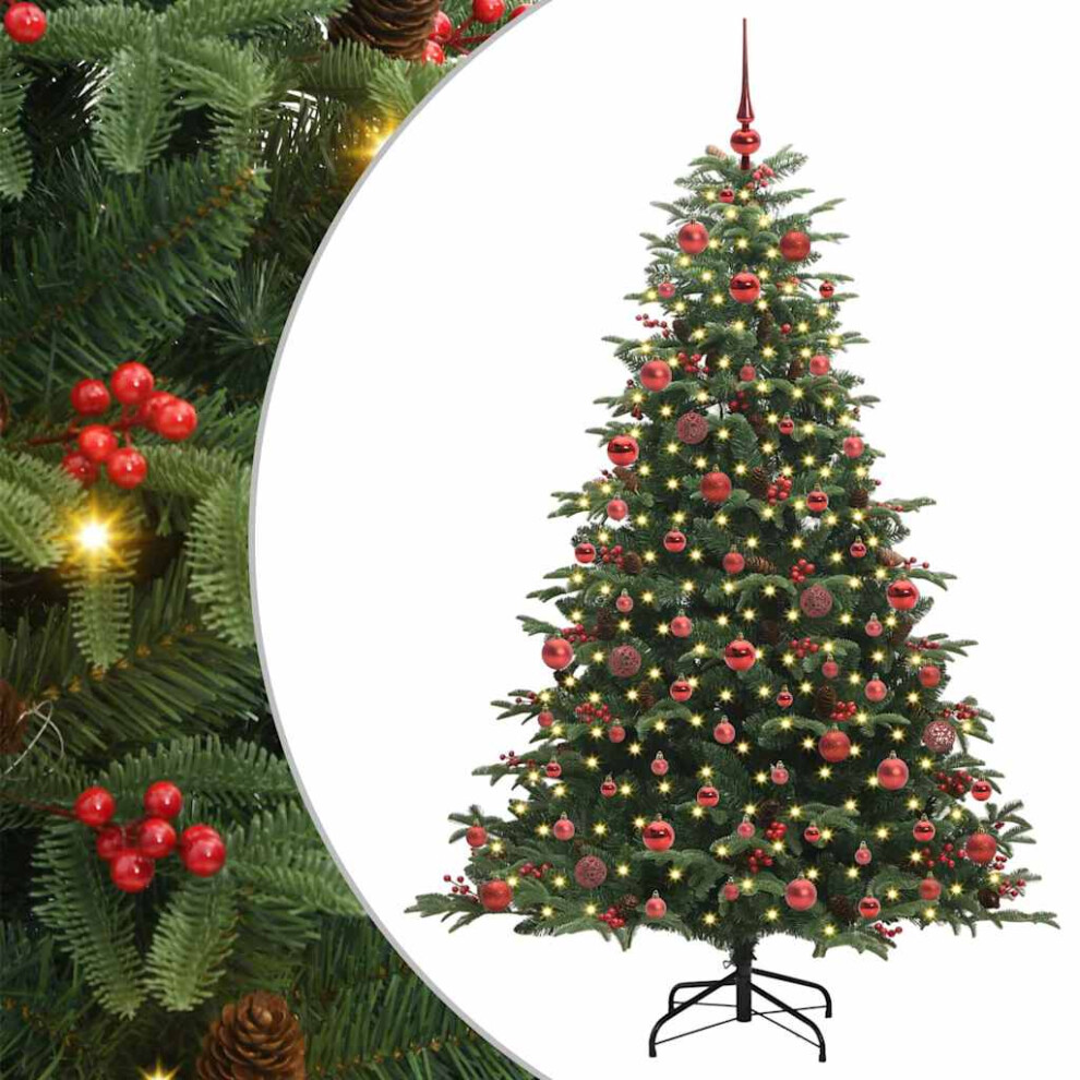 Vidaxl (180 Cm) Artificial Christmas Tree Green Pvc And Metal And Plastic Modern