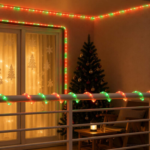 VidaXL (Red, 5 m) vidaXL Christmas LED Rope Light Christmas String Lights 2
