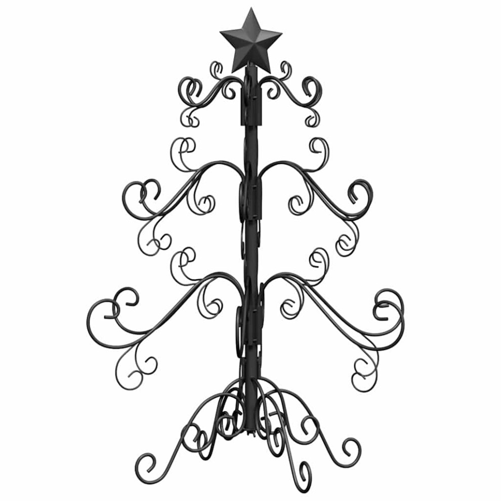 Vidaxl (Black, 60 Cm) Metal Christmas Tree Outdoor Artificial Xmas Tree For Decoration Black