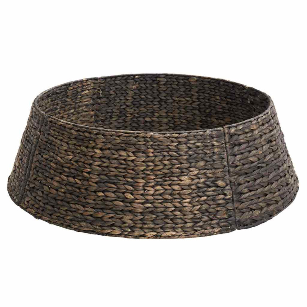 Vidaxl (Black, Ø 90 X 28 Cm) Christmas Tree Collar Water Hyacinth Decor Holiday Accessories Seasonal