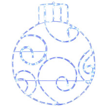 (Blue) vidaXL LED Sign Bauble LOVIISA 160 LEDs 55 x 65 cm Large Christmas Light Sphere