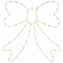 (Warm white) vidaXL LED Rope Light Bow LOVIISA 70 LEDs 50 x 51 cm Light Up Christmas Bow