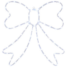 (Cold white) vidaXL LED Rope Light Bow LOVIISA 70 LEDs 50 x 51 cm Light Up Christmas Bow