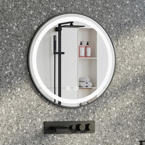Living And Home Wall-Mounted Bathroom Adjustable LED Vanity Mirror with Demister 1