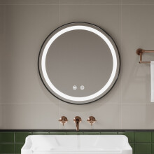 Wall-Mounted Bathroom Adjustable LED Vanity Mirror with Demister