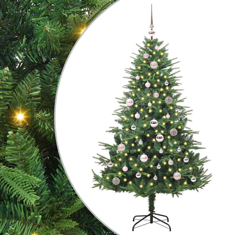 vidaXL Pre-lit Artificial Christmas Tree Green 150 cm - Image 2