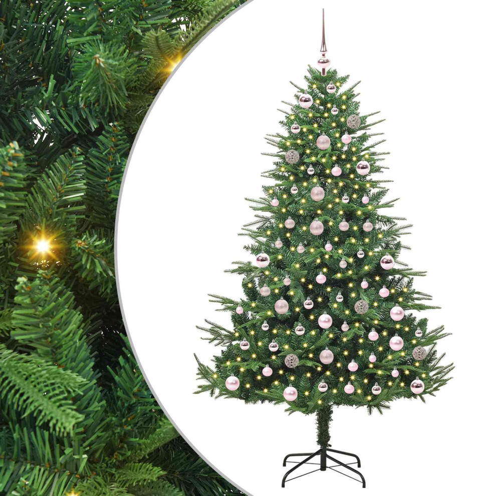 vidaXL Pre-lit Artificial Christmas Tree - Green - 180 cm - Image 2