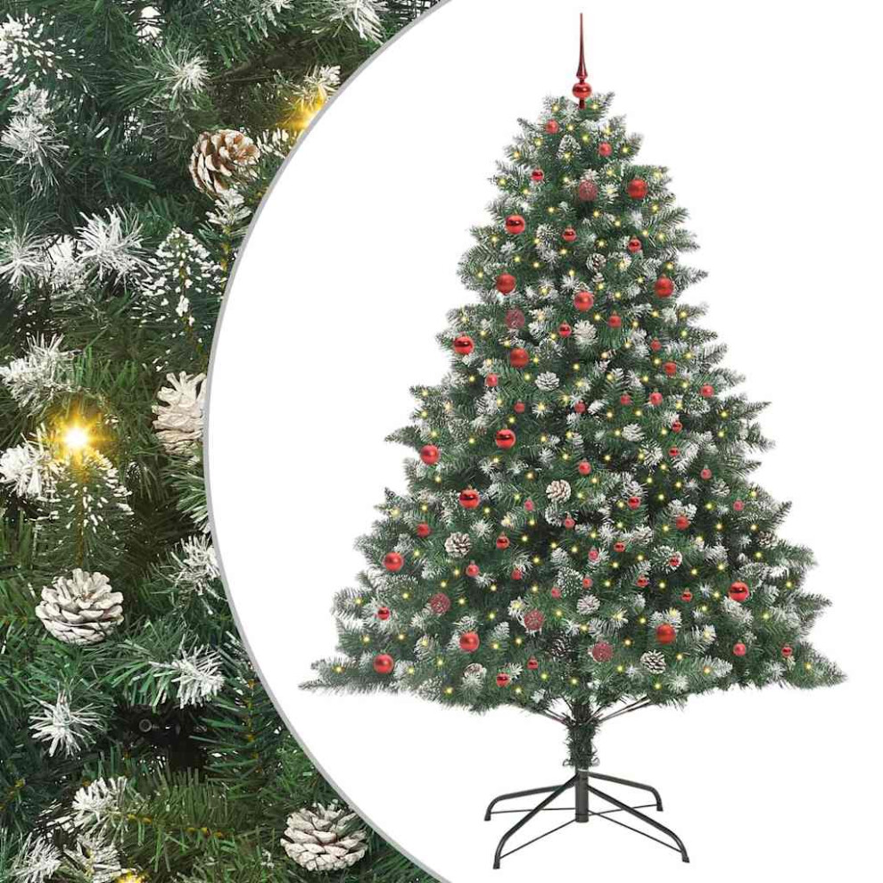 Vidaxl (210 Cm) Artificial Christmas Tree With Stand Xmas Tree Christmas Decoration Pvc