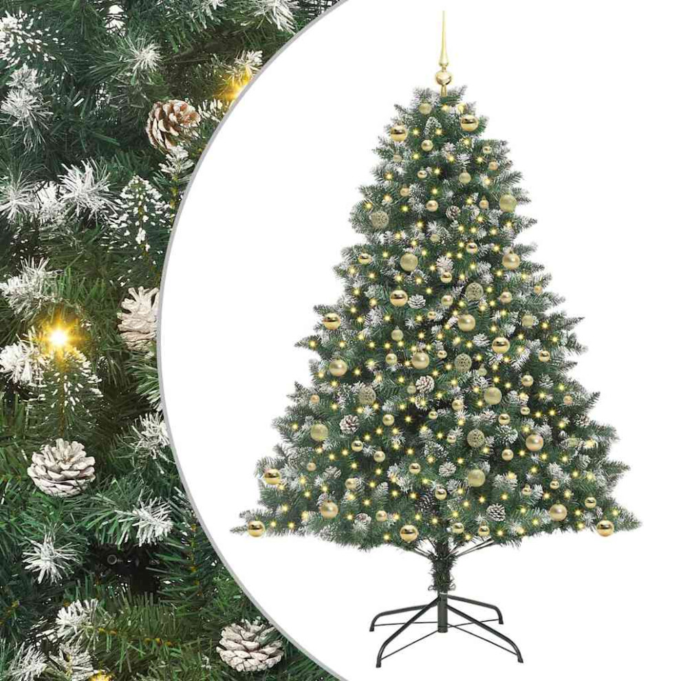 Vidaxl (210 Cm) Artificial Christmas Tree With Stand Xmas Tree Christmas Decoration Pvc