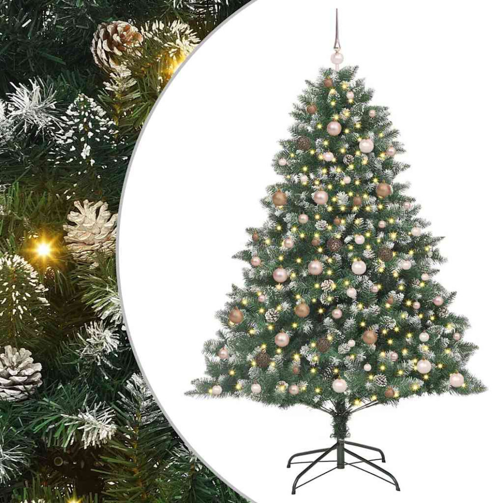 Vidaxl (210 Cm) Artificial Christmas Tree With Stand Xmas Tree Christmas Decoration Pvc