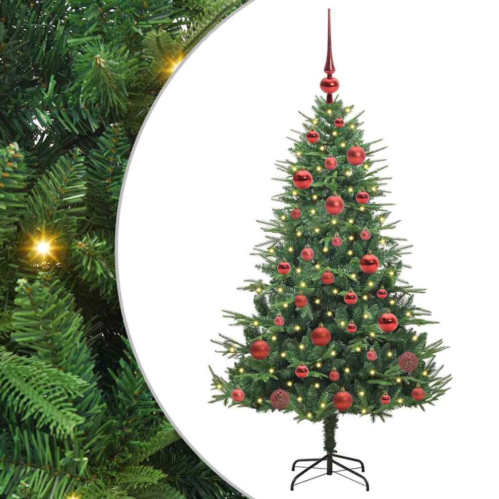 vidaXL Artificial Pre-lit Christmas Tree - Green - 150 cm - Image 2