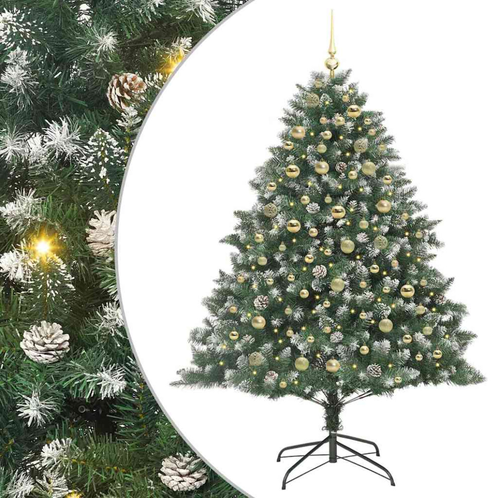 vidaXL Artificial Christmas Tree 180 cm - Green - PVC - Image 2