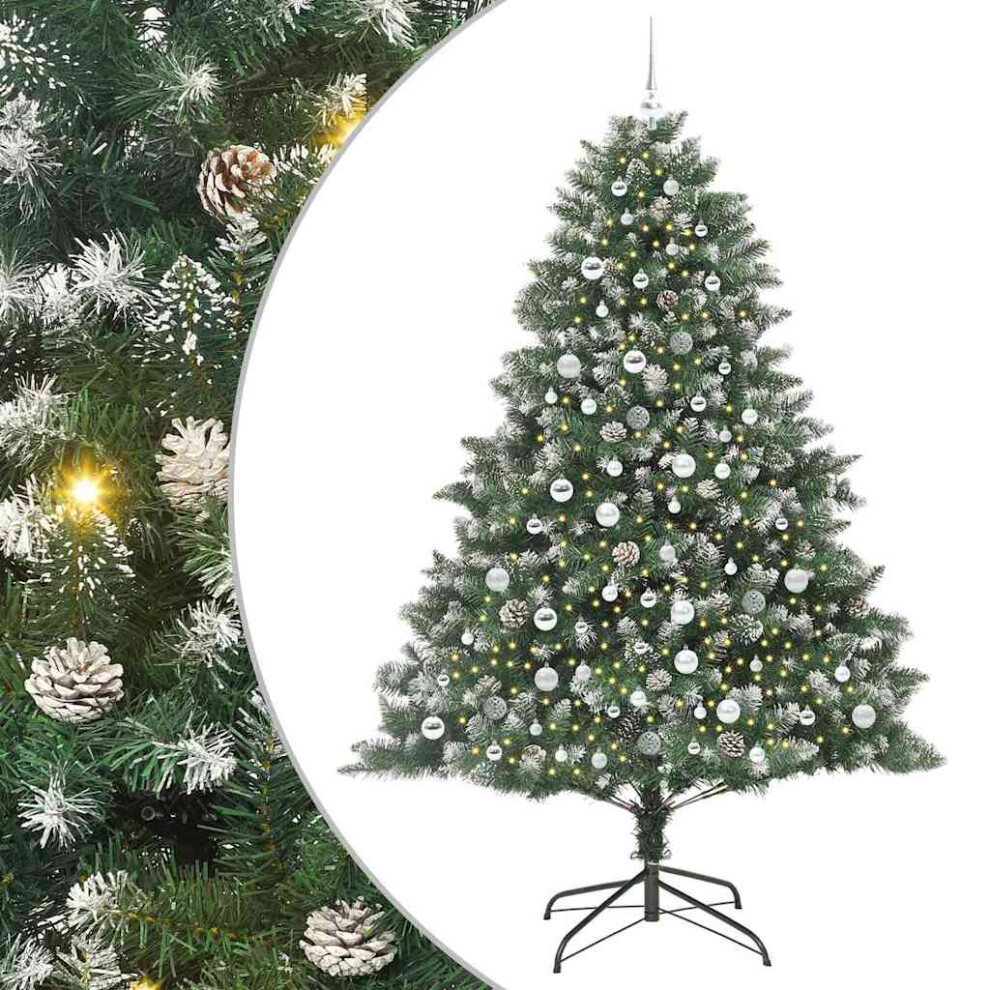 Vidaxl (210 Cm) Artificial Christmas Tree With Stand Xmas Tree Christmas Decoration Pvc
