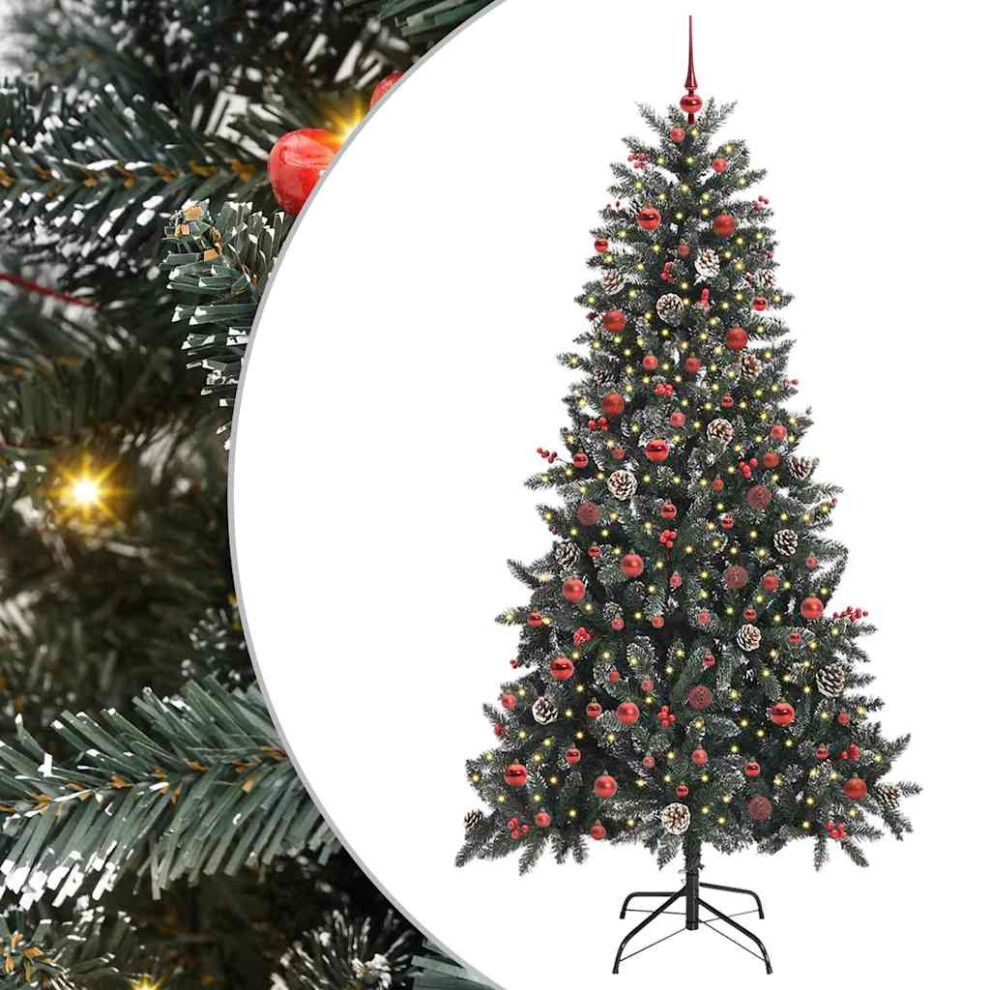 Vidaxl (210 Cm) Artificial Christmas Tree With Stand Christmas Decoration Green Pvc