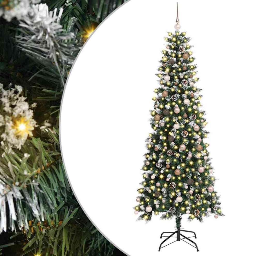 Vidaxl (240 Cm) Artificial Christmas Tree With Stand Christmas Decoration Green Pvc