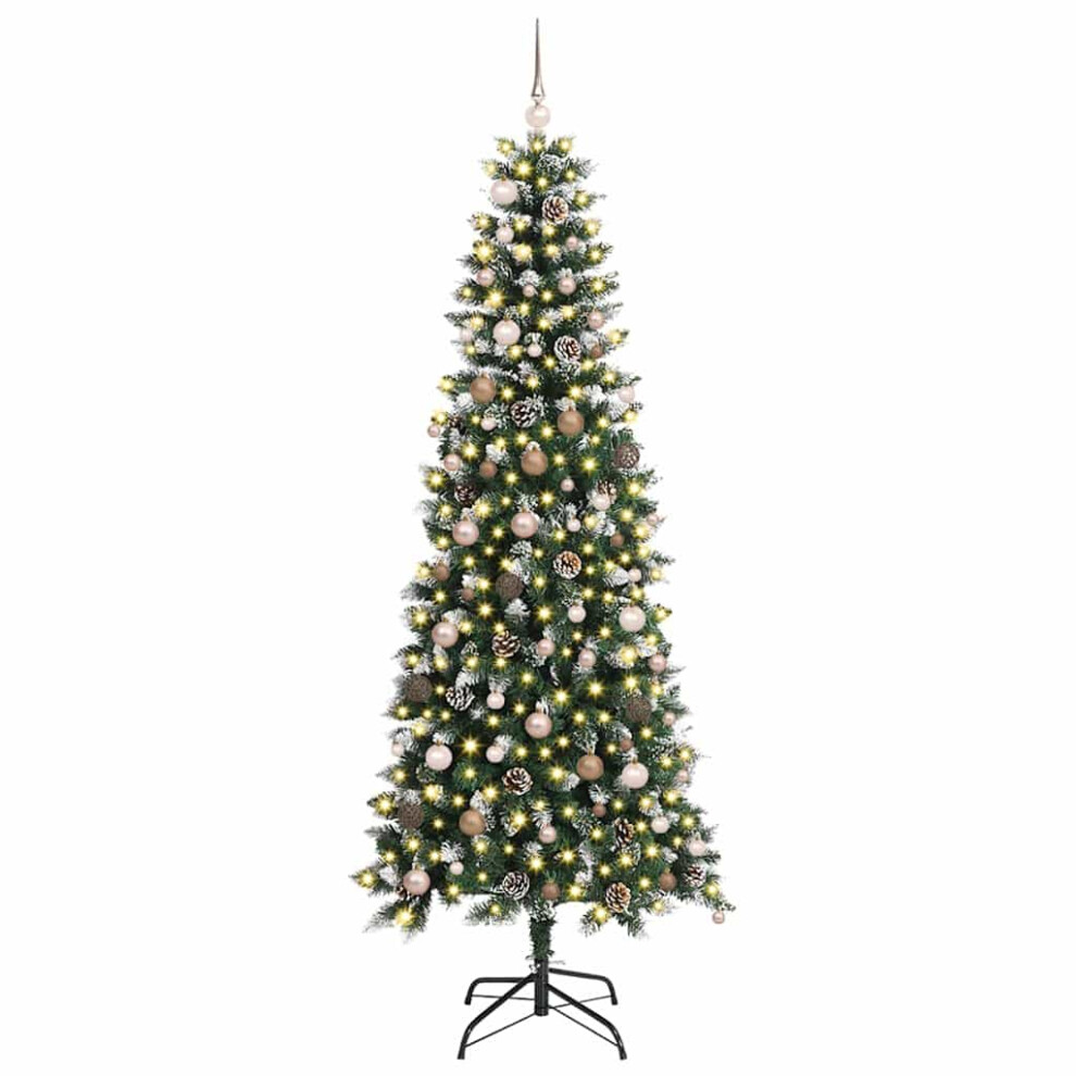 Vidaxl (210 Cm) Artificial Christmas Tree With Stand Christmas Decoration Green Pvc