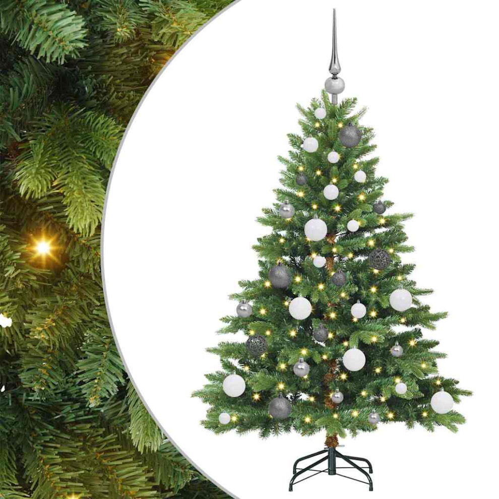 Vidaxl (Green, 120 Cm) Artificial Christmas Tree With Stand Pe And Pvc Decor Modern Ornament