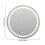 Living And Home Wall-Mounted Bathroom Adjustable LED Vanity Mirror with Demister 6