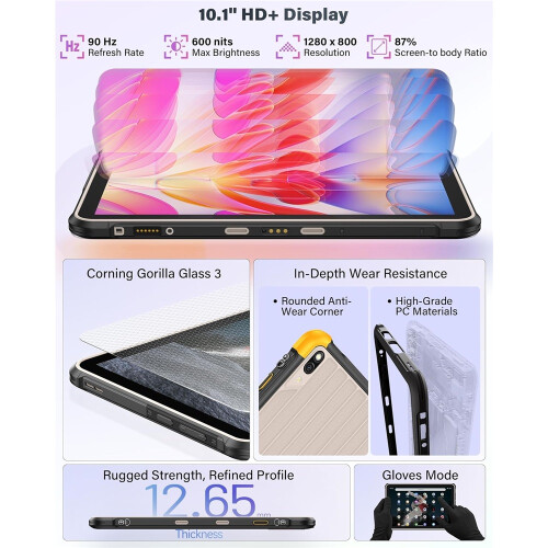 Ulefone (Black) Ulefone Rugking Pad 2 Pro,8GB 256GB,10.1"Inch 1