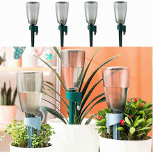 4-pack automatic watering spikes with plant watering ball, adjustable, automatic plant watering, self-watering flower pot insert indoor