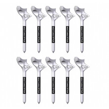 10 pezzi di tee da golf Wear Ant Inserto obliquo portatile per ridurre l'attrito 10 Des Golf Ball